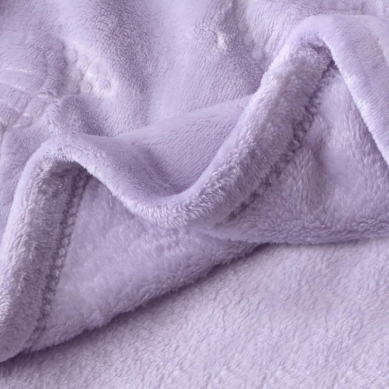 BORITAR Baby Blanket with Butterfly Design for Girls Ultra Soft Fleece Warm and Lightweight Blankets for Infant Toddler Newborn, 30x40 Inch, Purple - Image 3
